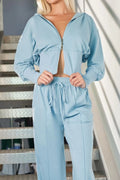 Zip - Up Hoodie and Pants Active Set - Your Second Look
