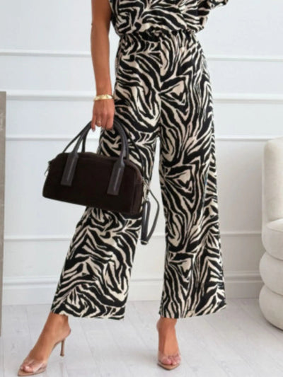 Animal Print Wide Leg Jumpsuit - Your Second Look