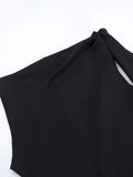 Asymmetrical Tied Sleeveless Maxi Dress - Your Second Look