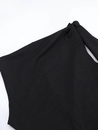 Asymmetrical Tied Sleeveless Maxi Dress - Your Second Look