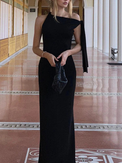 Asymmetrical Tied Sleeveless Maxi Dress - Your Second Look
