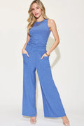 Basic Bae Full Size Ribbed Tank and Wide Leg Pants Set - Your Second Look