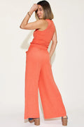 Basic Bae Full Size Ribbed Tank and Wide Leg Pants Set - Your Second Look