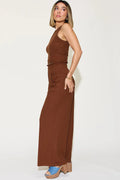 Basic Bae Full Size Ribbed Tank and Wide Leg Pants Set - Your Second Look