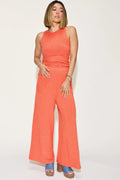 Basic Bae Full Size Ribbed Tank and Wide Leg Pants Set - Your Second Look