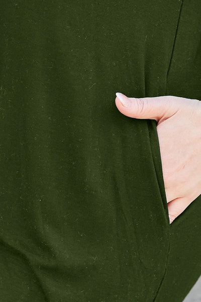 Basic Bae Full Size Round Neck Short Sleeve Dress with Pockets - Your Second Look