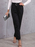 Belted Paperbag Waist Pants - Your Second Look