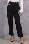Belted Paperbag Waist Pants - Your Second Look
