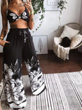 Boho Butterfly Print Top and Pants Set - Your Second Look