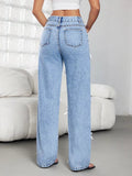 Bow Decor High Waist Wide Leg Jeans - Your Second Look