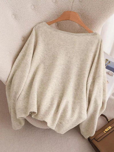 Bow - knot Front V - Neck Knit Cardigan - Your Second Look