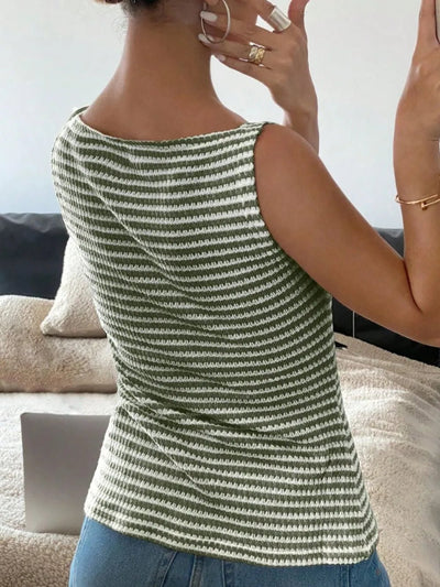 Button Down Striped Tank - Your Second Look