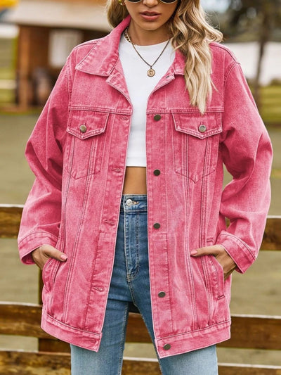 Button Down Washed Denim Jacket - Your Second Look