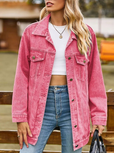 Button Down Washed Denim Jacket - Your Second Look