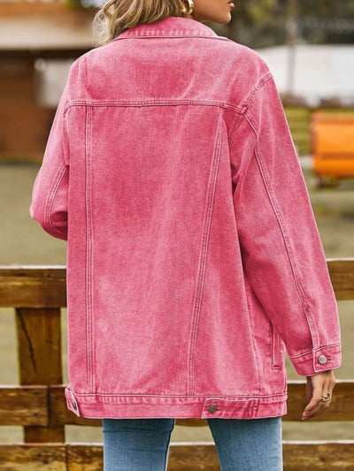 Button Down Washed Denim Jacket - Your Second Look