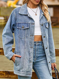 Button Down Washed Denim Jacket - Your Second Look