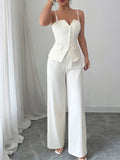 Button Front Cami and Pants Set - Your Second Look