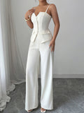 Button Front Cami and Pants Set - Your Second Look