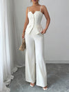 Button Front Cami and Pants Set - Your Second Look