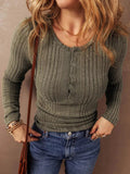 Button - Front Long Sleeve Top - Your Second Look