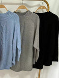 Cable - Knit Long Sleeve Sweater - Your Second Look