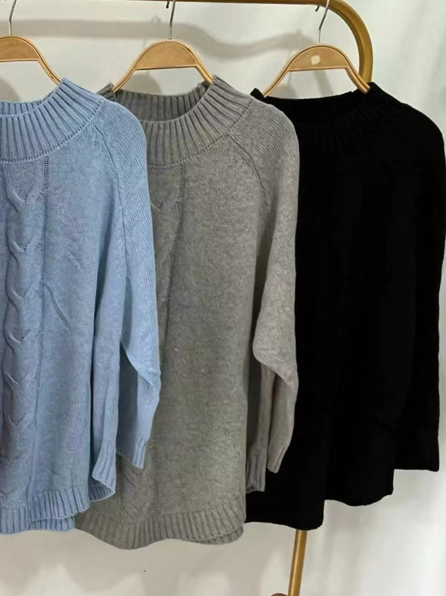 Cable - Knit Long Sleeve Sweater - Your Second Look