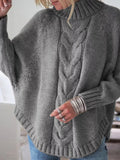 Cable - Knit Long Sleeve Sweater - Your Second Look