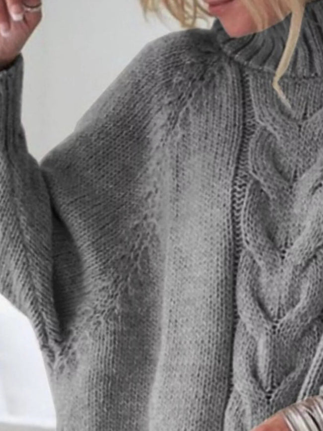 Cable - Knit Long Sleeve Sweater - Your Second Look