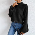 Cable Knit Mock Neck Sweater - Your Second Look