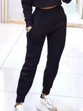 Casual Chic Cropped Sweatshirt and Jogger Set - Your Second Look