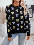 Clover Round Neck Long Sleeve Sweater - Your Second Look