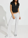 Collared Neck Short Sleeve Top - Your Second Look