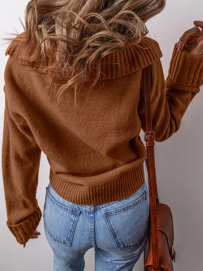 Collared V Neck Sweater - Your Second Look