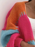 Color Block Drop Shoulder Cardigan - Your Second Look
