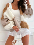 Color Block Drop Shoulder Cardigan - Your Second Look