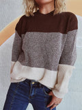 Color Block Long Sleeve Sweater - Your Second Look