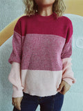 Color Block Long Sleeve Sweater - Your Second Look