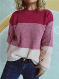 Color Block Long Sleeve Sweater - Your Second Look