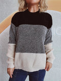 Color Block Long Sleeve Sweater - Your Second Look