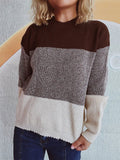 Color Block Long Sleeve Sweater - Your Second Look
