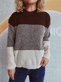 Color Block Long Sleeve Sweater - Your Second Look