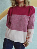 Color Block Long Sleeve Sweater - Your Second Look