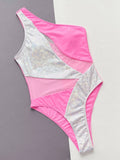 Contrast Panel One - Piece Swimsuit - Your Second Look
