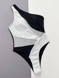 Contrast Panel One - Piece Swimsuit - Your Second Look