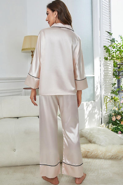 Contrast Piping Pajama Set - Your Second Look
