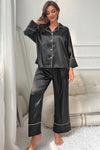 Contrast Piping Pajama Set - Your Second Look