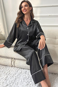 Contrast Piping Pajama Set - Your Second Look