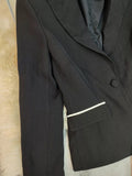 Contrast Trim Blazer & Wide Leg Pants Set - Your Second Look