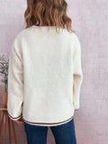 Contrast Trim Sweater - Your Second Look