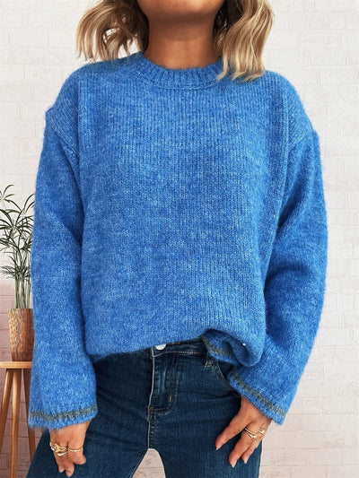 Contrast Trim Sweater - Your Second Look